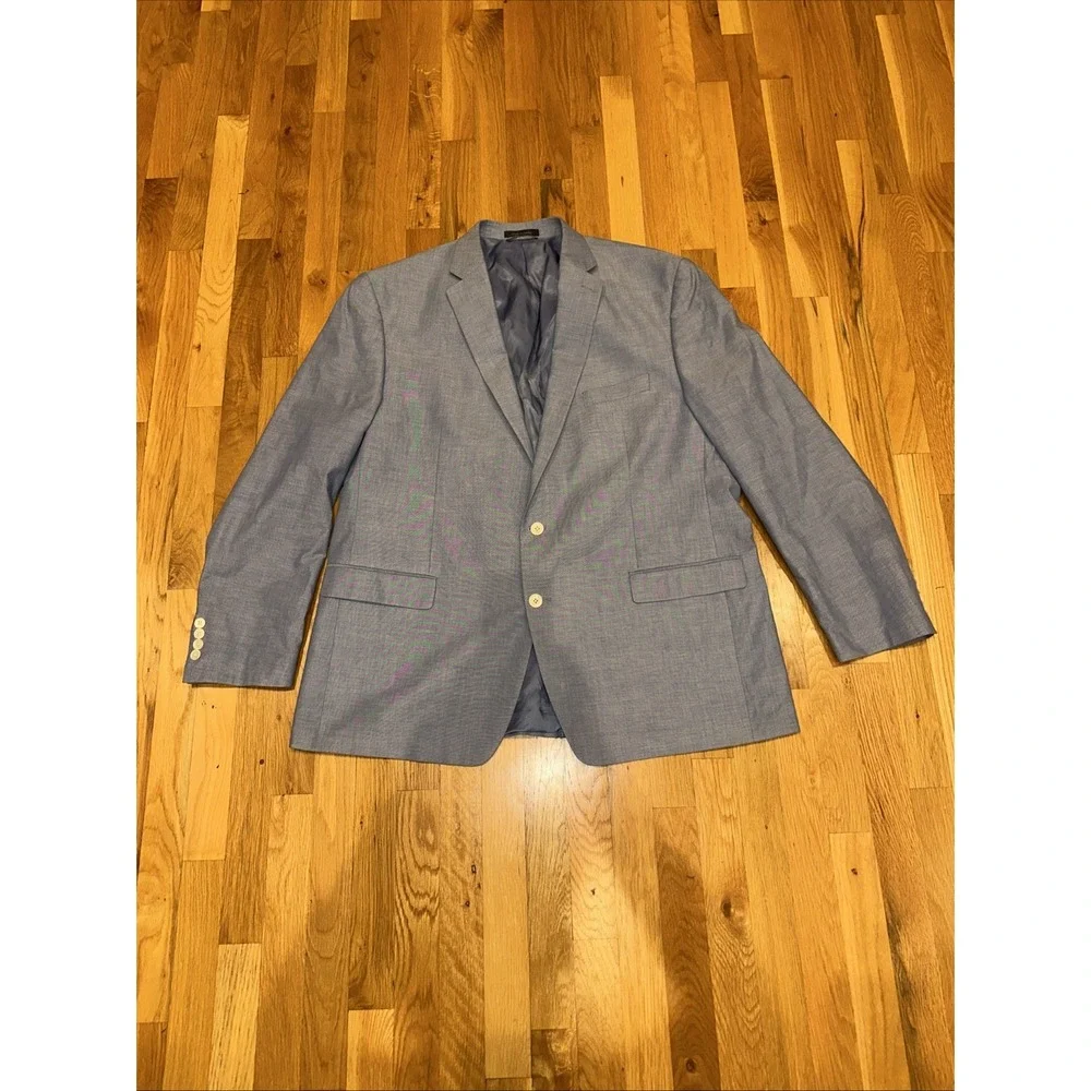 Ralph Lauren Casual  Light Blue Two Button Blazer‎ 48 L. Perfect Condition
